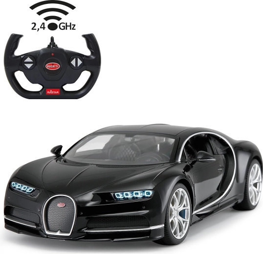 Jamara Bugatti Chiron RC Auto 1:14 schwarz 2,4 GHz - 1 Stück