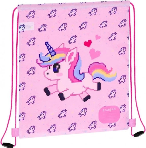 Sportbeutel zum Umhängen Pixel-Einhorn - 1 Stück