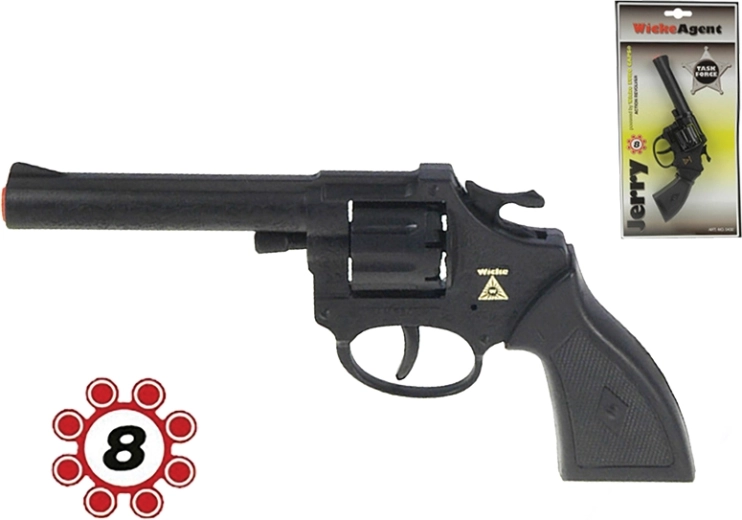Jerry Zündplättchenpistole 19 cm (8-Schuss) - 1 Stück