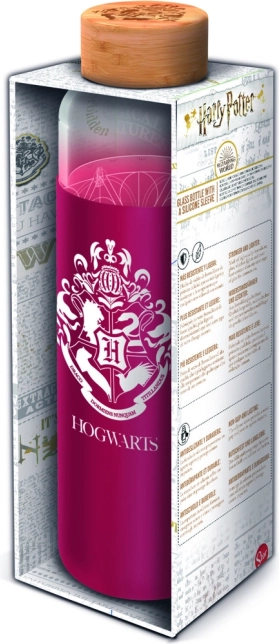 Glasflasche mit Silikonhülle HARRY POTTER 585 ml