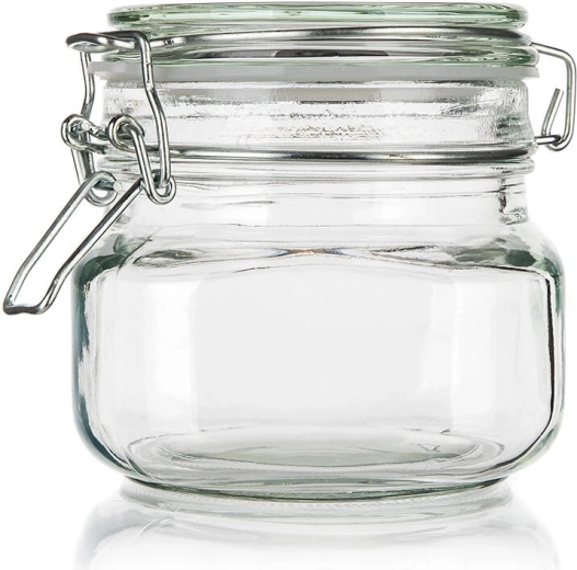 Hermetisches Glasgefäß 0,5 l mit Bügelverschluss EREA