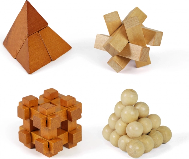 Mini-Holz-Puzzle