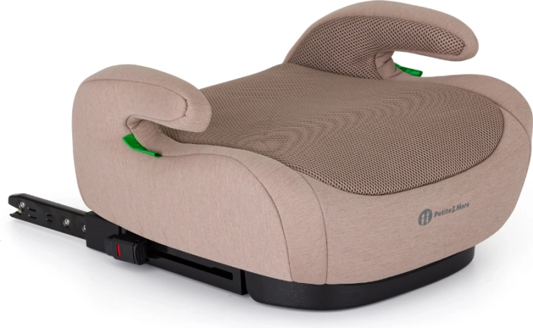 Autositzsitzerhöhung PETITE&MARS Optimus Pro i-Size Air, tan brown