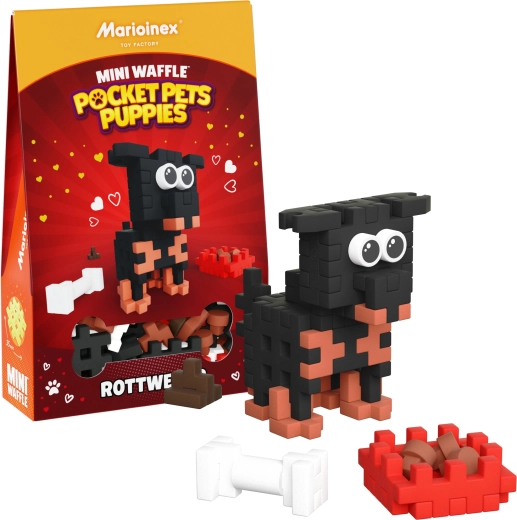 Bauset Mini Waffle Pocket Pets Rottweiler-Welpe