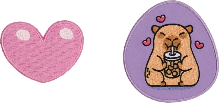 Baagl Baaglies Capybara – Set mit 2 Klett-Pins