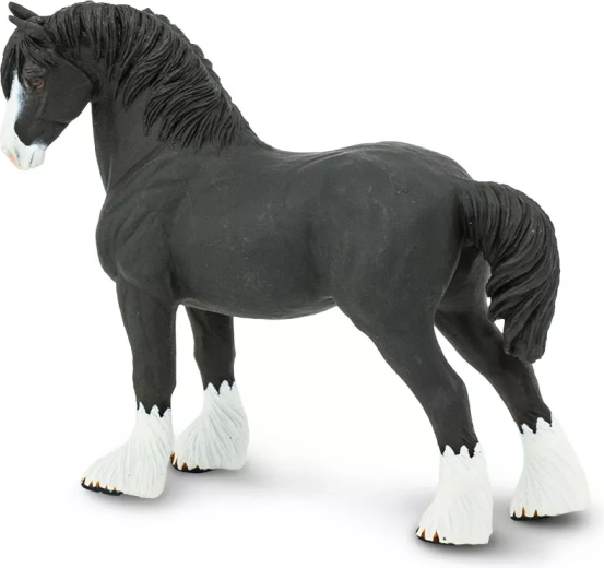 Safari Ltd. Shire-Hengst – Pferdefigur