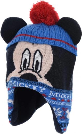 Kinder-Mütze Mickey Mouse mit Fleece-Futter – Größe: 48