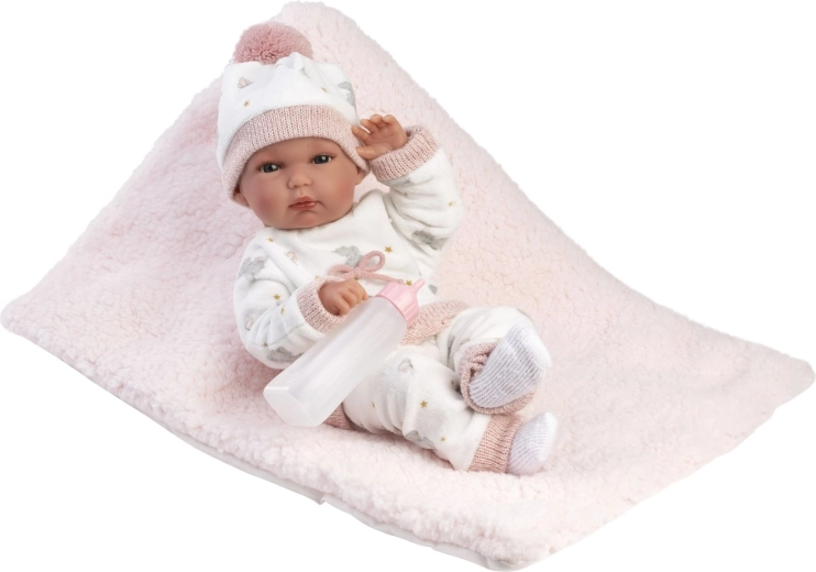 Llorens New born Mädchen – realistische Baby-Puppe 35 cm