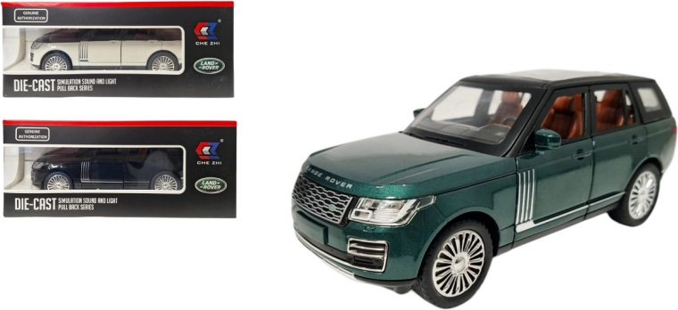 Metallmodell Land Rover 1:24 mit Licht und Sound