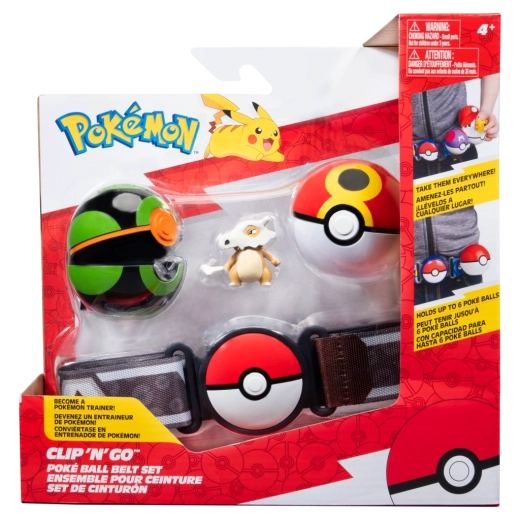 Pokémon Clip ’N’ Go Gürtel mit Pokébällen und Cubone-Figur
