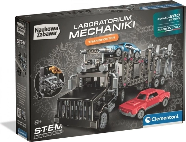 Clementoni Mechaniklabor – Autotransporter 2-in-1 Bausatz