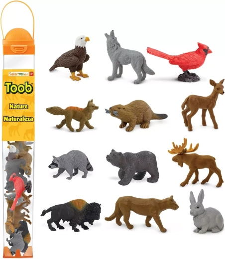 Tube mit Figuren Safari Ltd. Natur (12 Figuren)