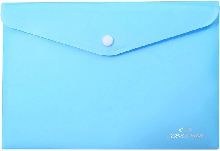 Schnellhefthülle mit Druckknopf A5, pastellblau