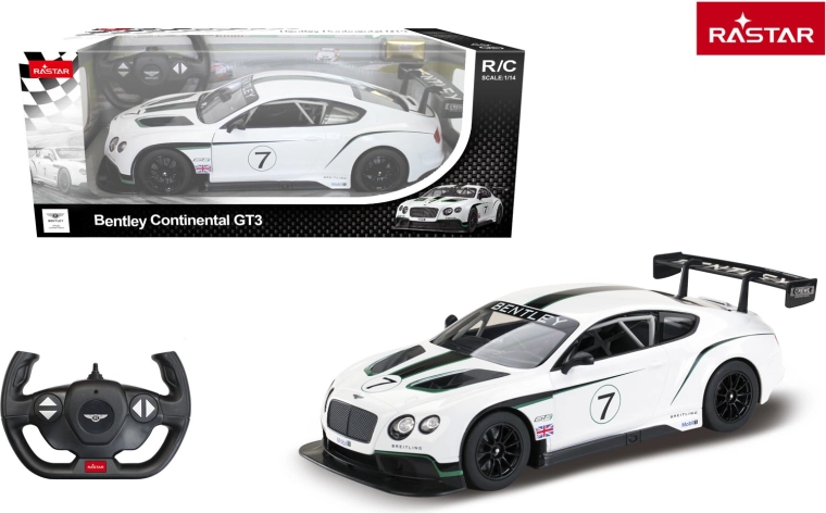 Rastar RC Auto Bentley Continental GT3 1:14 weiß