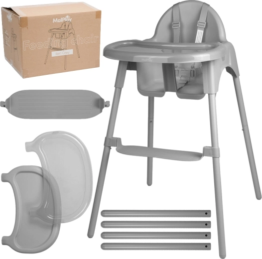 Hochstuhl Keri grey 2in1