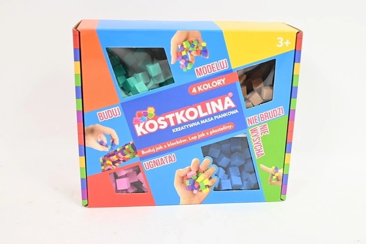 Kostkolina blau – Modelliermasse, 4 Farben