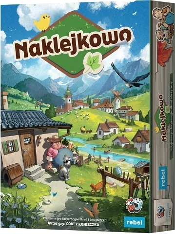 Rebel Naklejkowo: Cozy Stickerville – gemütliches Familien-Koop-Spiel mit Stickern
