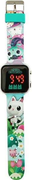 LED-Uhr GABBY'S DOLLHOUSE für Kinder