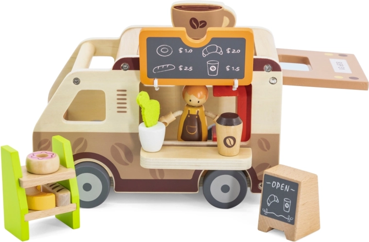 Viga Holz-Café auf Rädern
