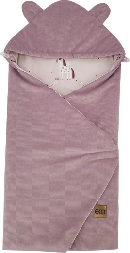 EKO Einschlag-Fußsack für Autositz Velvet Unicorn, rosa, 110 × 100 cm