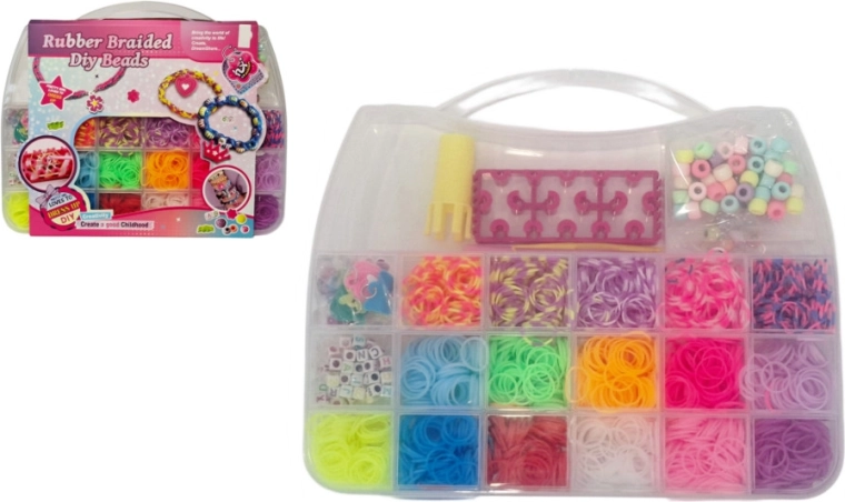 Kreativset zum Basteln von Gummiband-Armbändern
