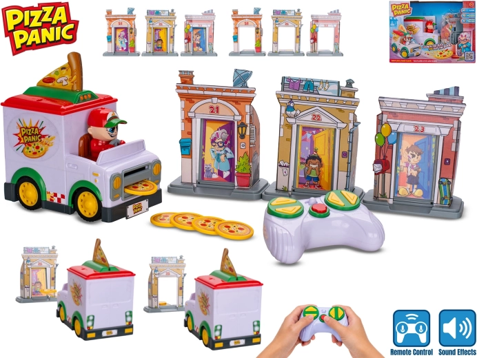 RC-Lieferwagen Pizza Panic! mit herausfeuerbarer Pizza und Sound