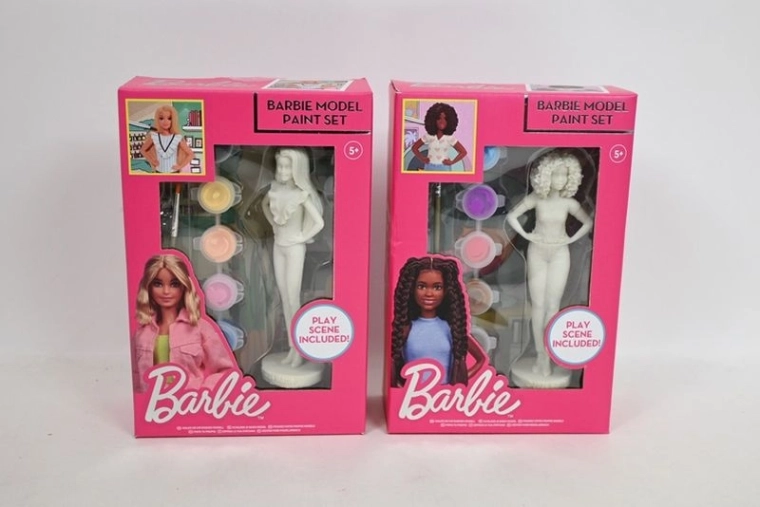 Barbie-Gipsfigur zum Ausmalen mit Farben (2 Varianten)