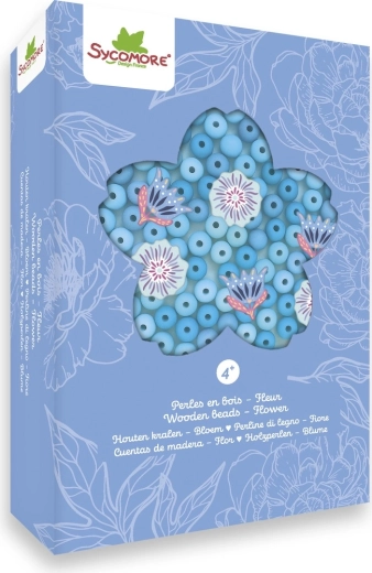 Holzperlen XS Blume