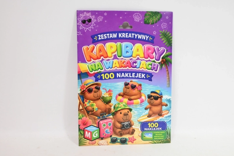 Kreativset mit Capybara-Urlaubsstickern
