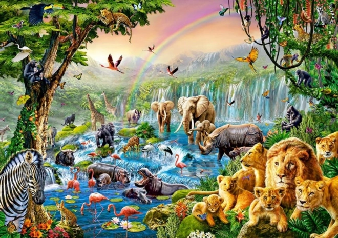 Puzzle mit 500 Teilen JUNGLE RIVER (CASTORLAND)