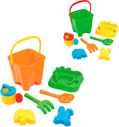 Addo Sandspielzeug-Set im Eimer, 6-tlg.