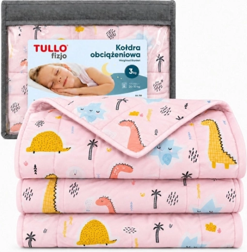Tullo sensorische Gewichtsdecke für Kinder 3 kg rosa