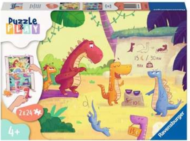Ravensburger Puzzle und Spiel: Dinosaurier 2x24 Teile