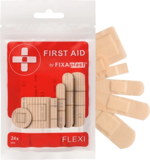 Fixaplast First Aid Flexi Mix elastische Pflaster 24 Stk.