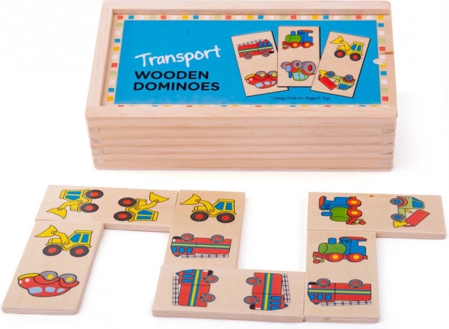 Bigjigs Toys Holzdomino – Verkehrsmittel