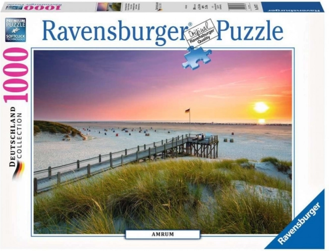 Puzzle Sonnenuntergang über Amrum 1000 Teile