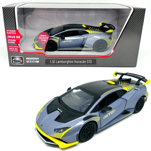 Metallmodell Lamborghini Huracán STO mit Licht und Sound im Maßstab 1:32