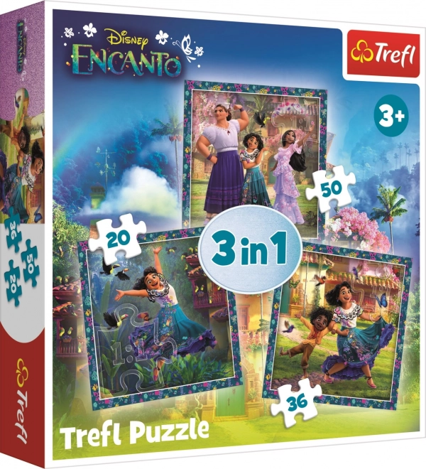 Puzzle ENCANTO: Figuren 3in1 (20, 36, 50 Teile) TREFL