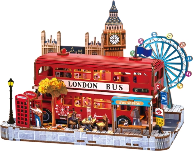 2Kids Toys 3D-Holzpuzzle Miniaturszene London