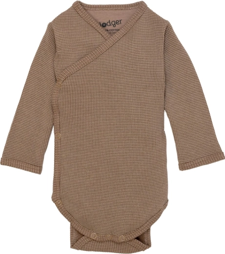Lodger Baby-Body mit langen Ärmeln Ciumbelle beige, Größe 62