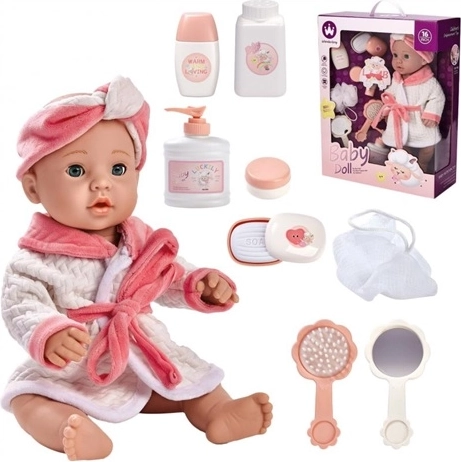 Babypuppe mit Badezubehör