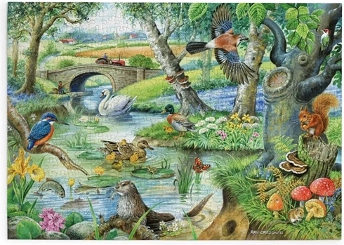 House of Puzzles Flussgeschichten Puzzle mit 500 extra großen Teilen