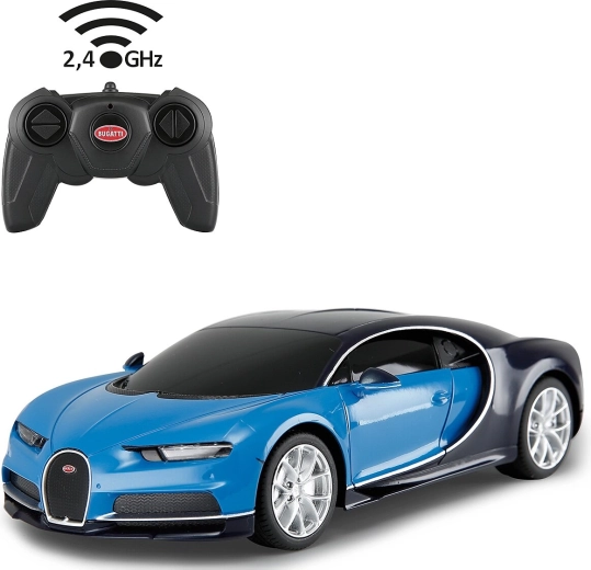 Jamara Bugatti Chiron RC Auto 1:24 2,4 GHz blau - 1 Stück