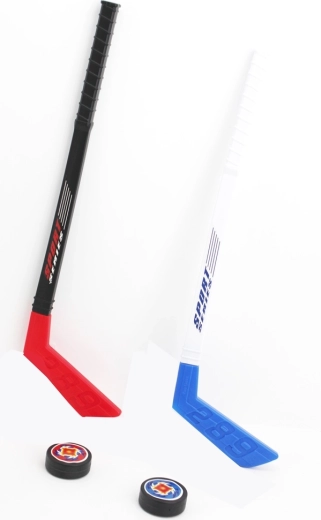 Hockeyschläger-Set mit Puck für Kinder, 2 Stück