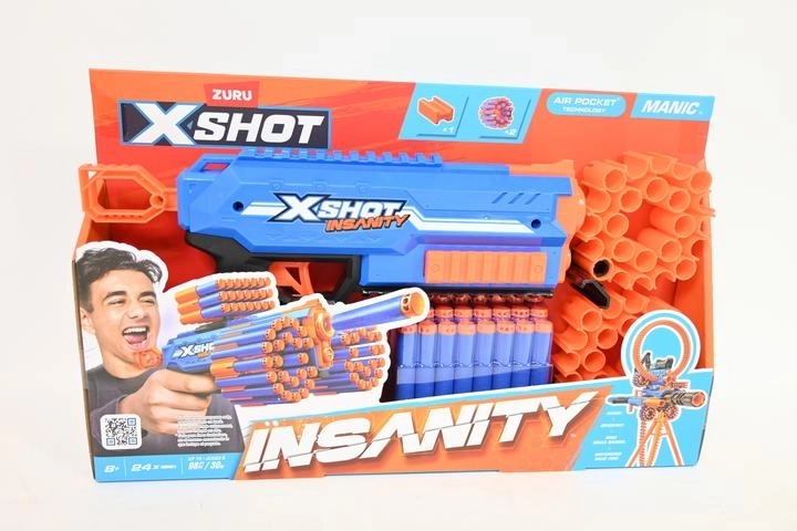 ZURU X-Shot Insanity Manic Blaster für Schaumstoffpfeile
