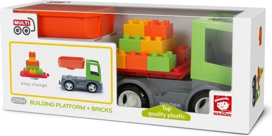 Igráček MultiGO Bauset mit Platte und Bausteinen
