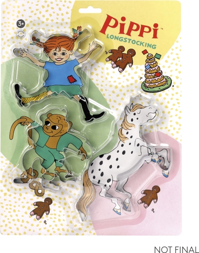 Pippi – Ausstechformen-Set für Kekse (3 Stk.)