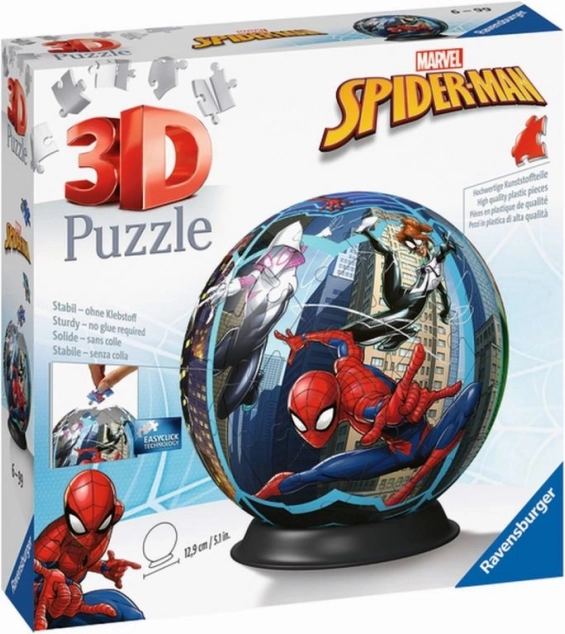 Ravensburger 3D-Puzzle-Kugel SPIDERMAN 73 Teile