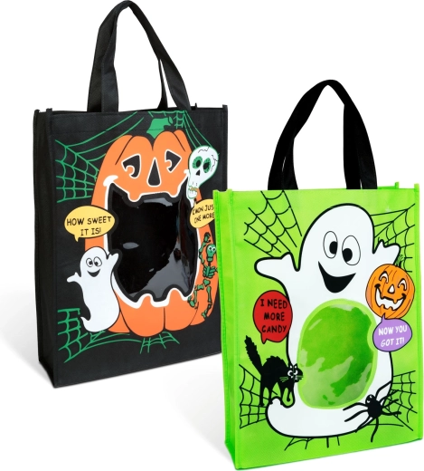 Halloween-Geschenktüte mit Fenster – 1 Stück