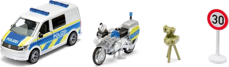 Siku Super Polizei-Set VW T6 mit BMW-Motorrad